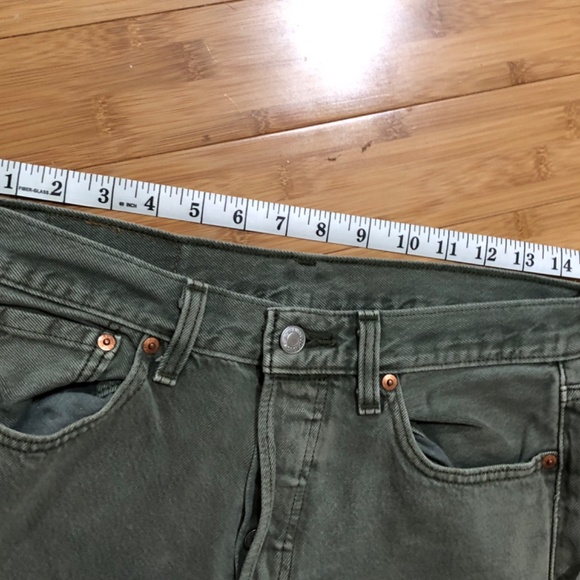 Levi’s 501 men’s jeans canton green 29x30 100% cotton - Picture 11 of 13